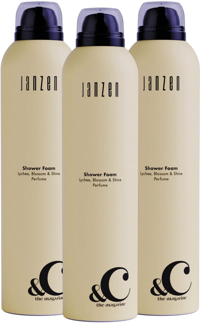 JANZEN Shower Foam &C Lychee Blossom & Shine 3-pack