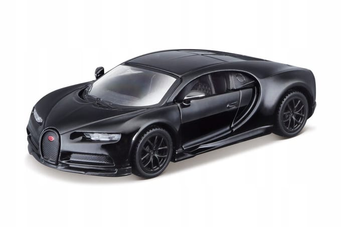 Maisto Bugatti Chiron Modelauto 11,5cm - Zwart - Pull-back