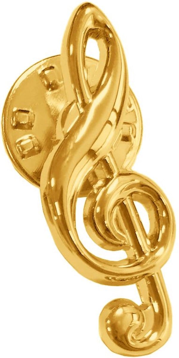 CombiCraft Speldje G-sleutel goud per 50 stuks