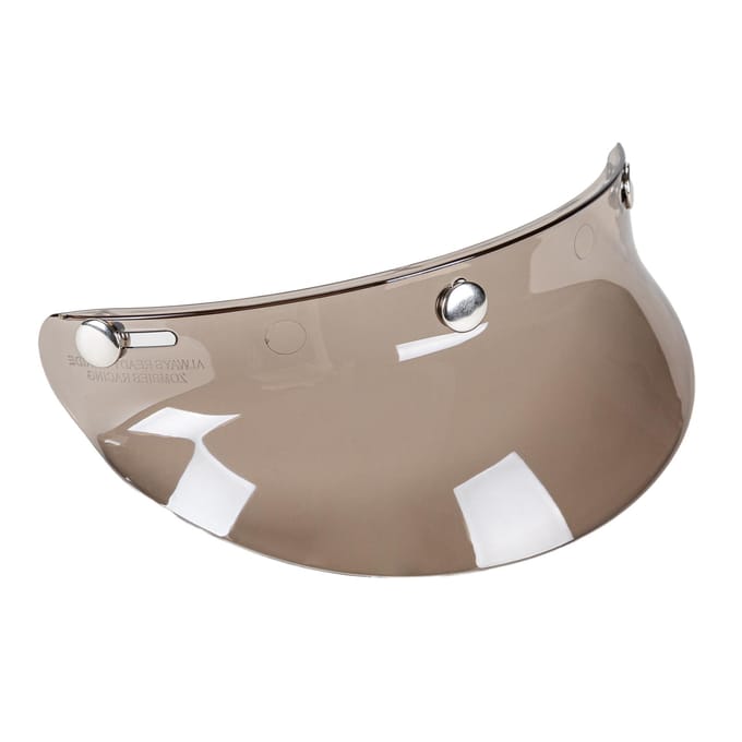 3 Drukknoop Vizier Lens Vizier Opklapbaar Wind voor Open Gezicht Motorhelm koffie