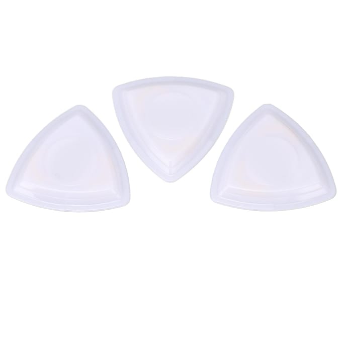 3 Pièces Médiators LED Blanc Vert Violet Lumineux pour Guitares Électriques Acoustiques Basse Ukulélé white