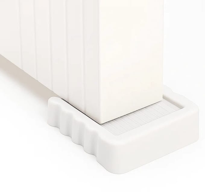 Winddichte Deurstopper – Veiligheidswig van Duurzaam Kunststof met Antislip Rubberen Basis - Wit
