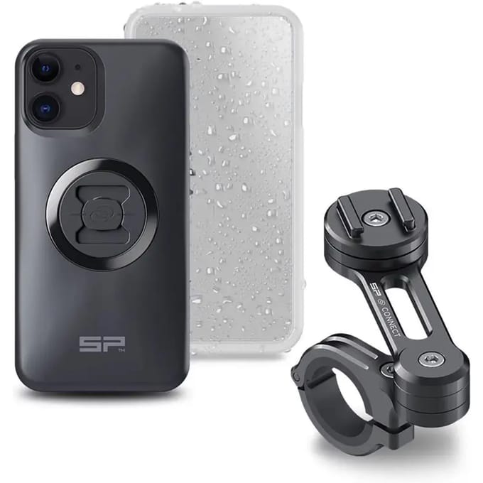 Compleet pakket Sp-Connect Moto Bundle fixé sur guidon iPhone 12 Pro Max