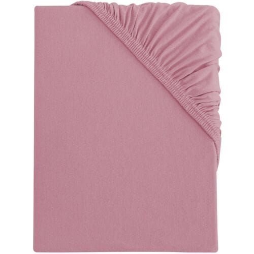 S.OLIVER Bi-Elastic Jersey hoeslaken, 90-100 x 200 cm (Lichtroze)