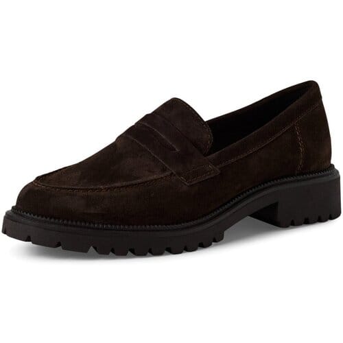 Tamaris Instappers bruin Suede - Maat 37