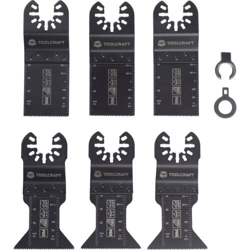 TOOLCRAFT TO-10283859 Multitool toebehorenset Bimetaal 6 stuk(s)
