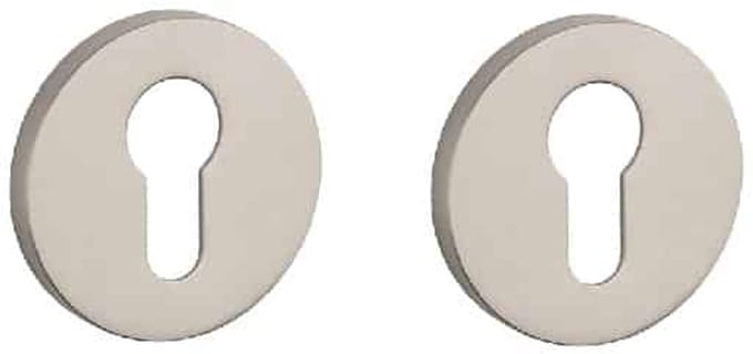 Stile cilinderrozet - deurrozet - Ø53 x 7 mm - nikkel