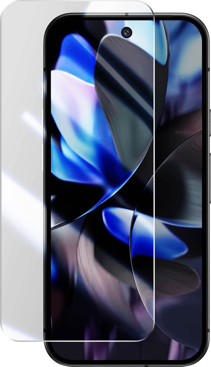 Force Case, Screenprotector geschikt voor Google Pixel 9 / 9 Pro - Organic Glass 2.5D Ultra-Resistant, Transparant
