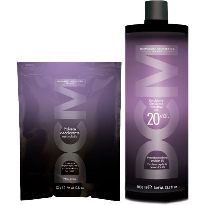 DCM 10 Levels Lightening Powder 500gr + Developer 20VOL 1000ml