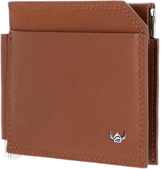Golden Head Leren kaarthouder geldclip Polo Clip-Scheintasche 1960 Cognac bruine