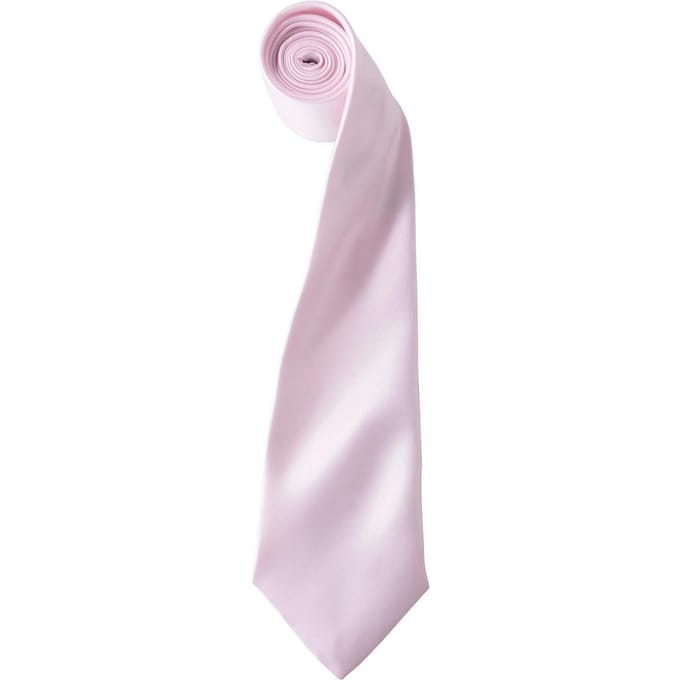 Premier Kleurencollectie Satijnen Stropdas (Roze)