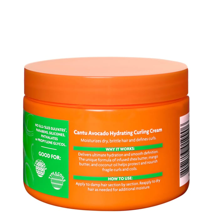 Cantu, Crème hydratante pour boucles à l'avocat, 12 oz (340 g) multi