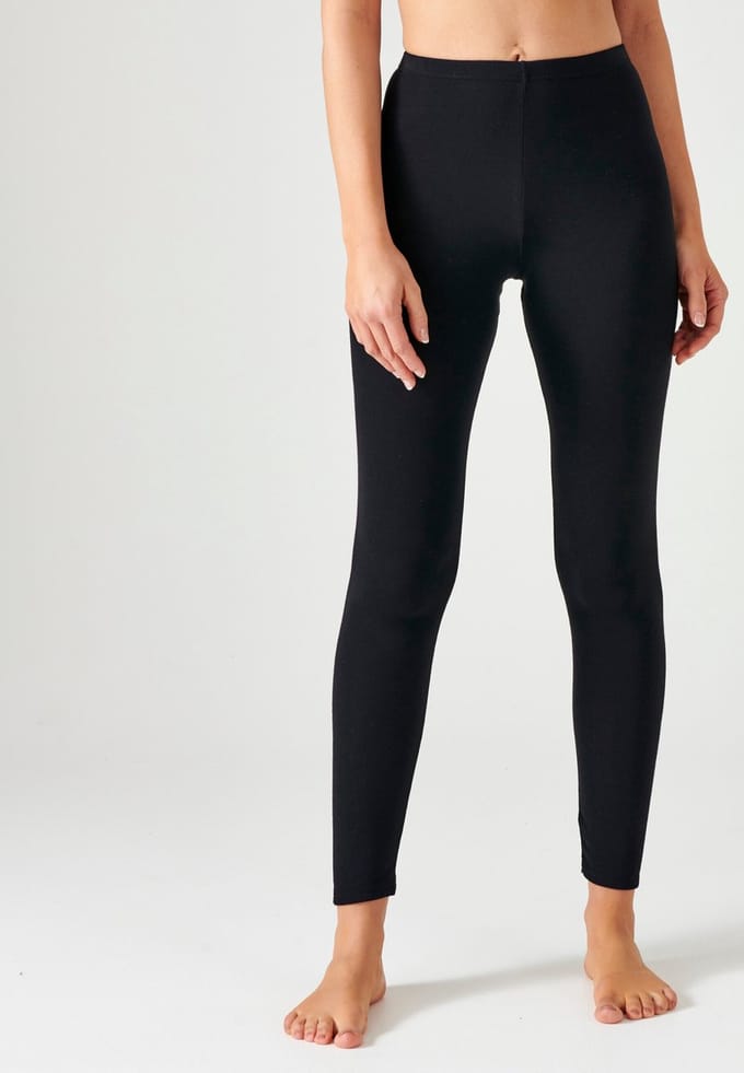 Damart - Fijn geribde legging Thermolactyl Sensitive - Dames - Zwart - 46-48