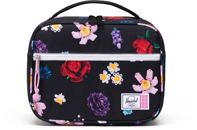 Herschel thermische zak LEGO Pop Quiz Lunch Box Little Herschel Falling Florals zwart