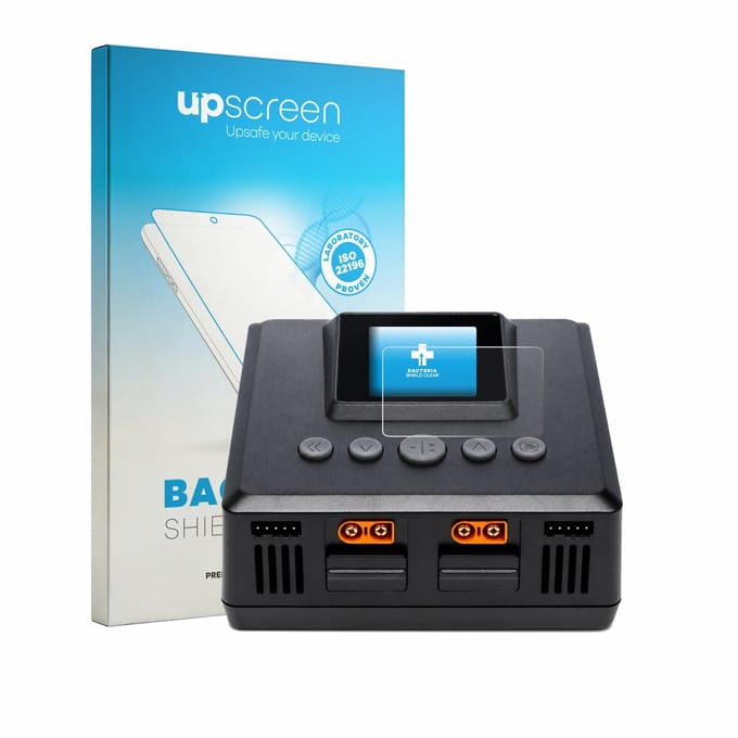 upscreen - Screenprotector voor Spektrum Smart Charger S250 - Folie Beschermfolie transparant antibacterieel
