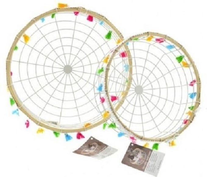 ZoeZo Design - 2 stuks - Boho - Ibiza - mandenset - decoratiemand - opbergmandjes