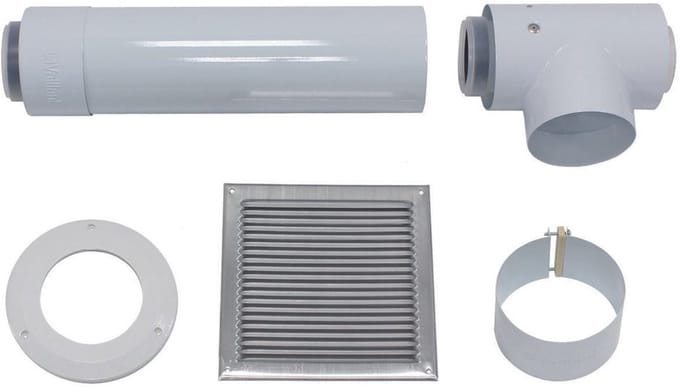 Vaillant Basis-aansluitset voor gescheiden luchttoevoer 80/125 mm PP, 0020021006
