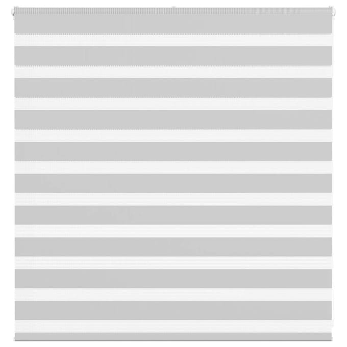 vidaXL - Zebra - rolgordijn - 140x100 - cm - stofbreedte - 135,9 - cm - lichtgrijs