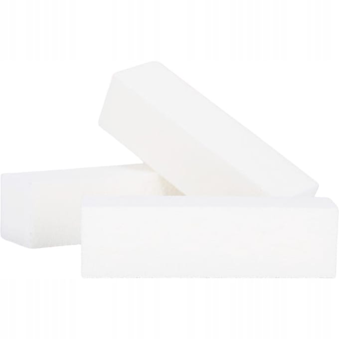 10x Nagel Polijstblok Wit 240/240 - Essentieel voor Manicure