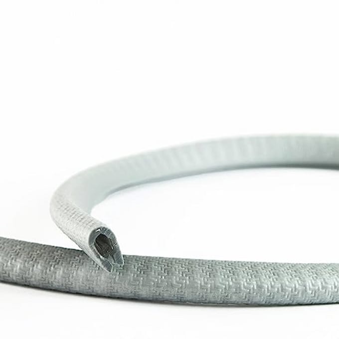 Randbescherming Keder - Klembereik 1-2 mm - Zilvergrijs - 3 m