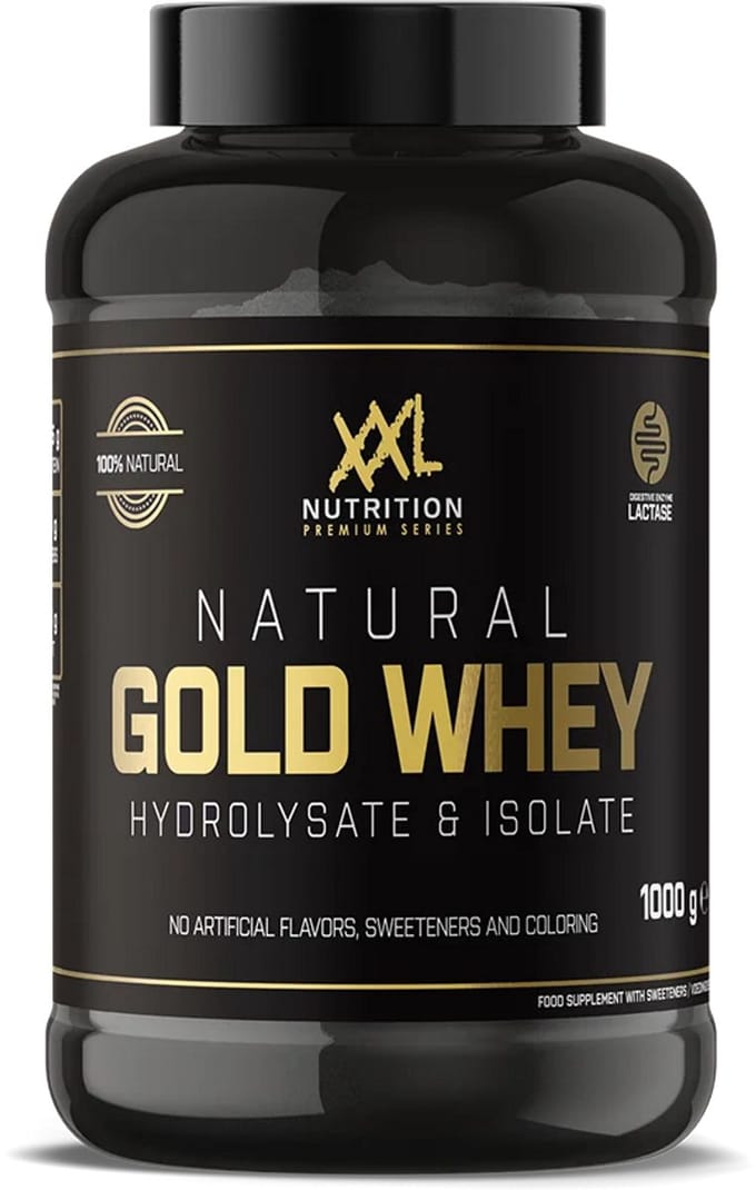 XXL Nutrition - Natural Gold Whey - Chocolade - Eiwitpoeder - 1000 g