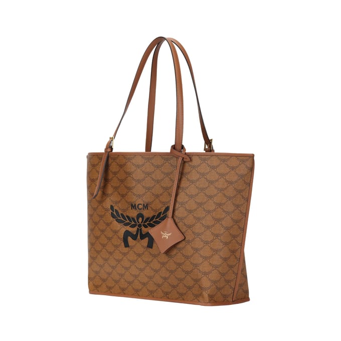MCM Himmel Sac cabas Classic Logo Feuille de Laurier Cuir synthétique Sacs cabas pour femme Cognac MWPESAC03CO001 Basic Set (Bag+Dust Bag) brown