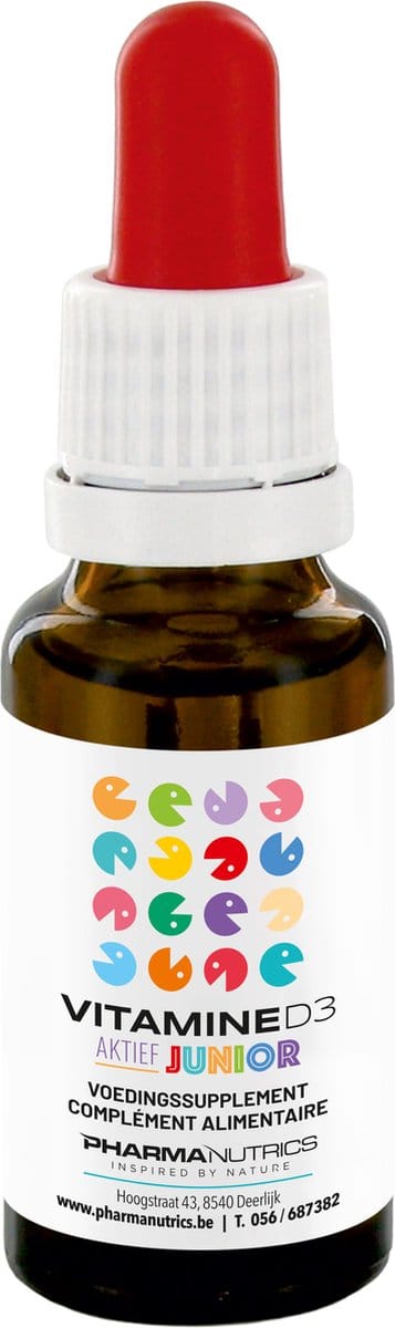 VITAMINE D JUNIOR Druppels 30 ml Pharmanutrics- Vitamine D druppels - Kinderen - Weerstand - Immuniteit - Voedingssupplement - Junior