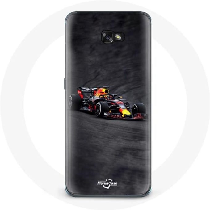 Hoesje - Max Verstappen - Samsung Galaxy A8 2016 - Zwart - Rood - Geel