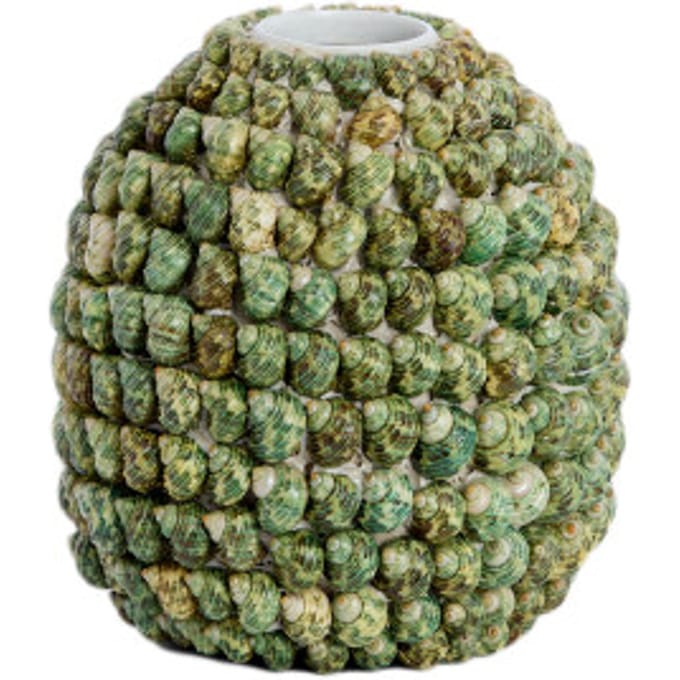 Light & Living - Vaas SHELL - Ø33x37cm - Groen