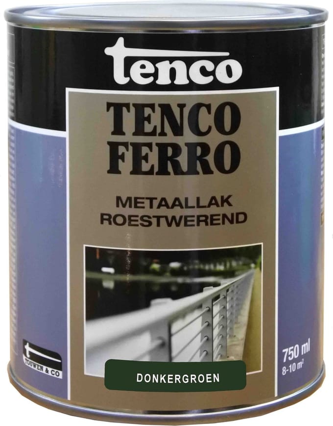 Tenco Metaallak Ferro - Donkergroen - Zijdeglans 750ml