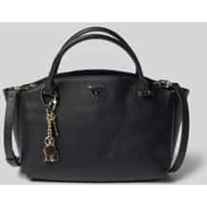 GUESS handtas schoudertas Gilda 3 Compartment Satchel Black zwart