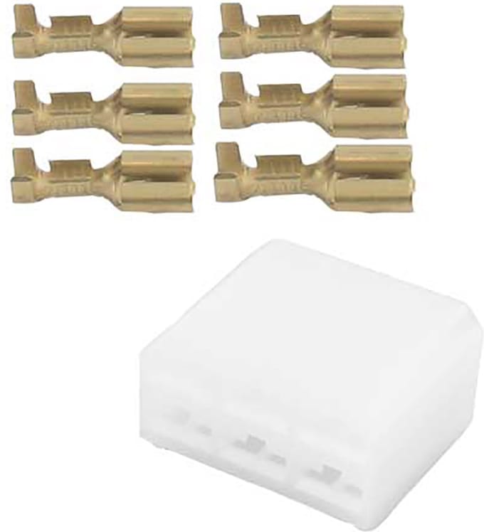 6 polig male connector set