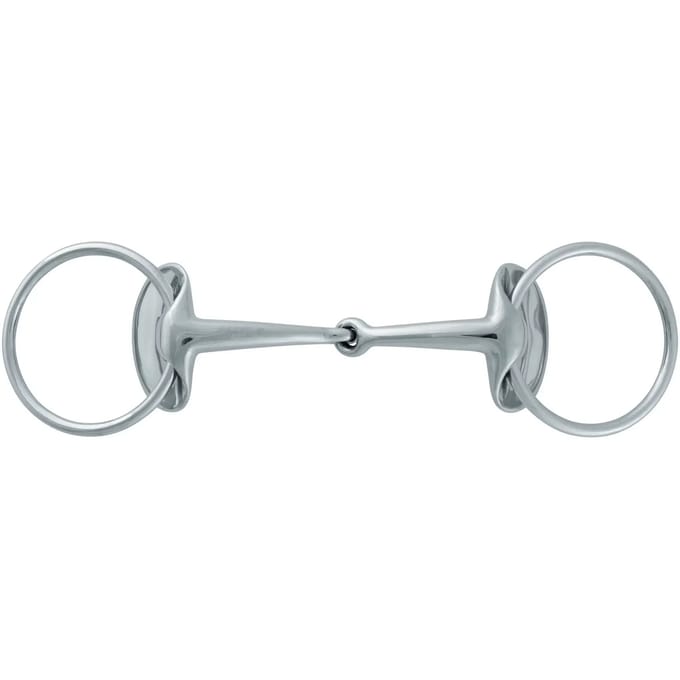 Gewone gebroken snafflebit voor paarden Stübben Silver Wings