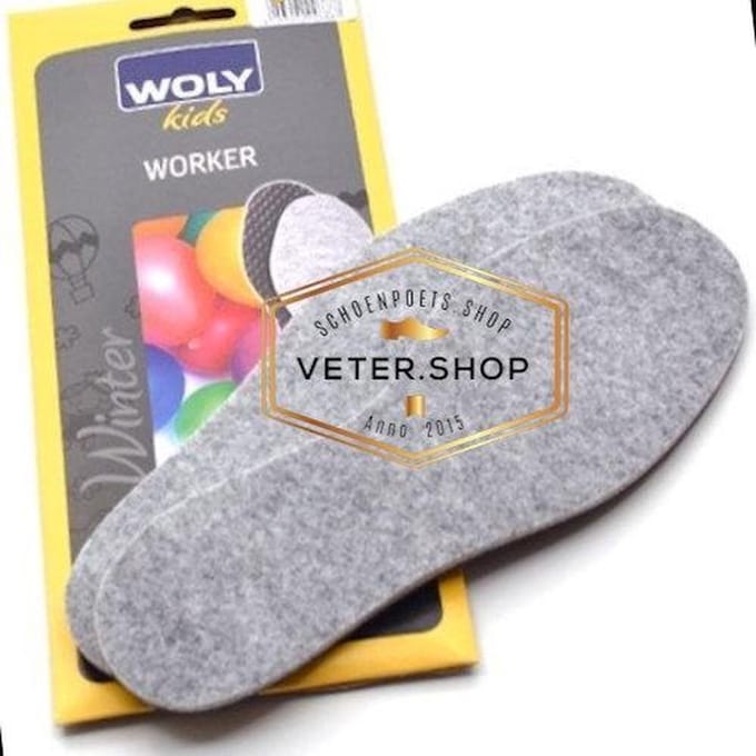 Woly Worker - Extra dikke vilten inlegzool - Maat 37