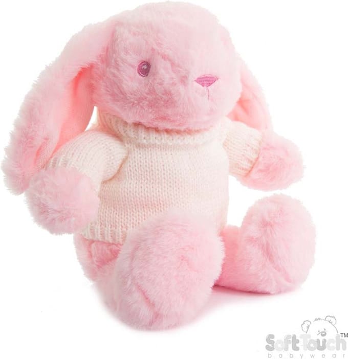 Soft Touch Knuffelkonijn Met Truitje 30 Cm Polyester Roze Meisjes BU320