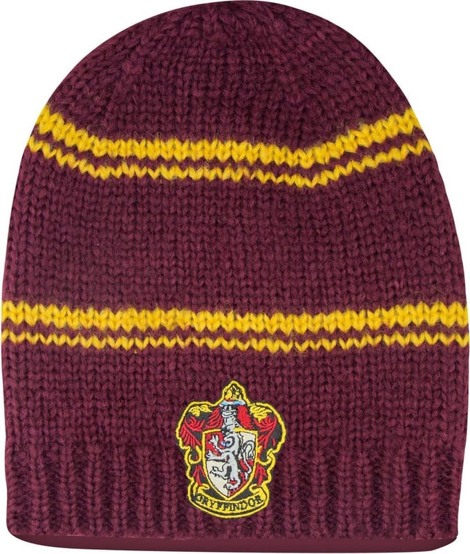 Harry Potter Beanie Muts Slouchy Gryffindor Bordeaux rood