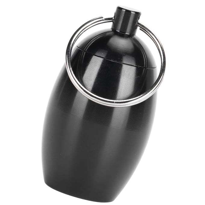 Multifunctionele Mini Waterdichte Pillendoosje Medicijndoos Fleshouder Container voor Zwembad Sauna black