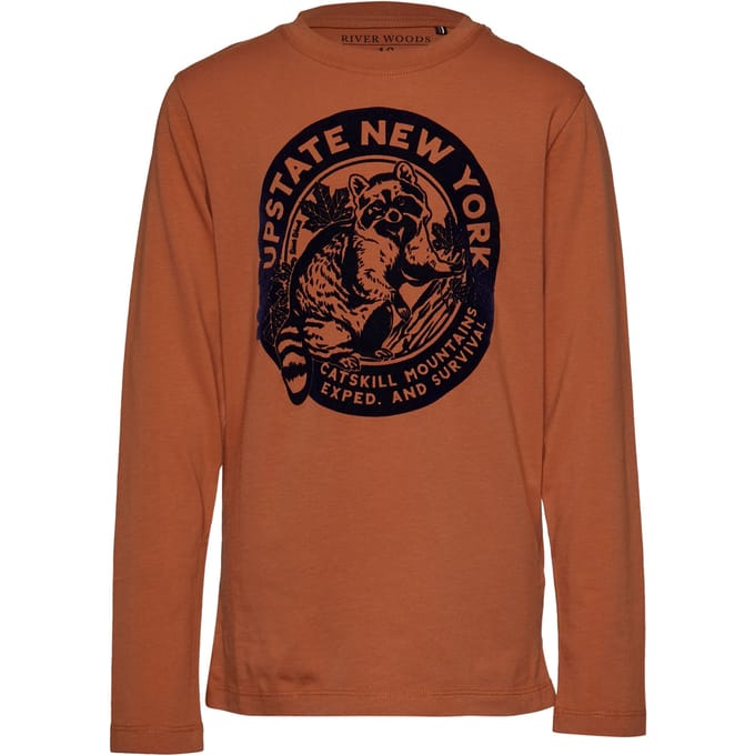 River Woods Basic Round Neck T-shirt In Orange Maat: 4 | T-Shirts Outlet | Unisex | Oranje