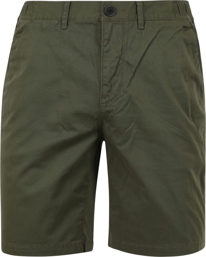 Vanguard - V65 Short Fine Twill Donkergroen - Heren - Maat 29 - Slim-fit