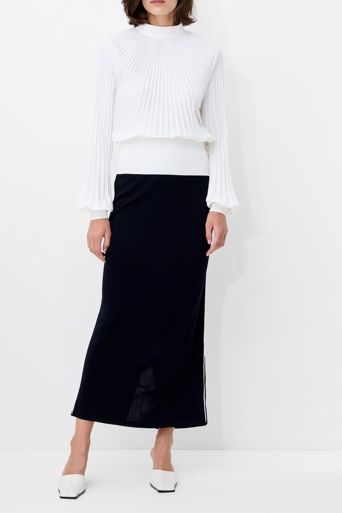 French Connection Levy Balloon Sleeve Top Winter White Taglia: XL | Maglie a manica lunga Outlet | Donna | Bianco