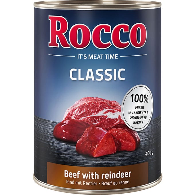 24x400g Rund met Rendier Rocco Classic Hondenvoer