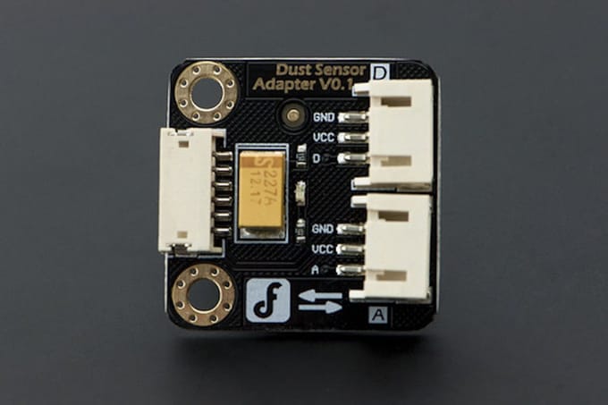 Gravity: Dust Sensor Adapter DFR0280 Geschikt voor Arduino