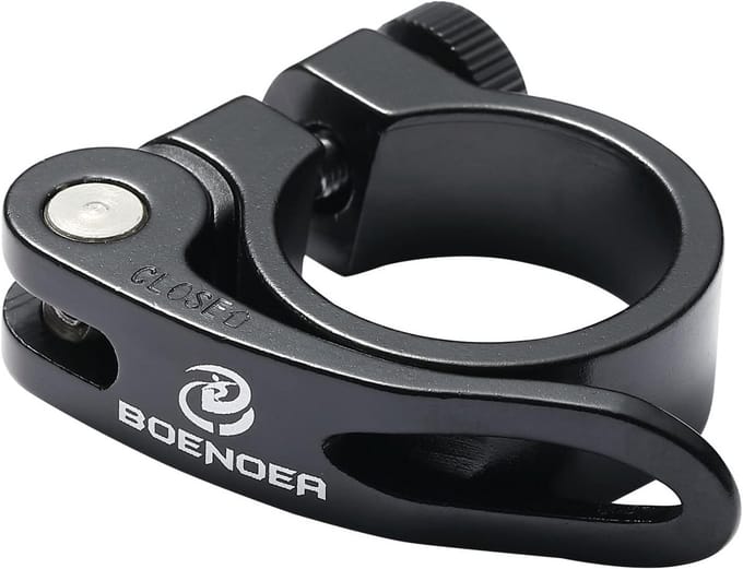 Aluminium Fietszadelklem met Snelspanner - 31,8 mm & 34,9 mm