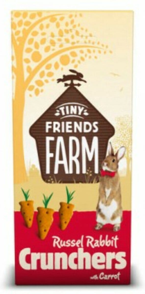 Tiny Friends Farm Russel Rabbit Crunchers - 8 x 120 gr - Voordeelverpakking