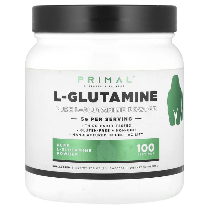 PrePrimal, L-Glutamine Poeder, Ongezoet, 17,6 oz (500 gr)