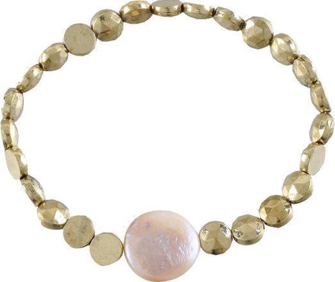 Behave - elastische armband met schelp - chic accent voor zomerlook