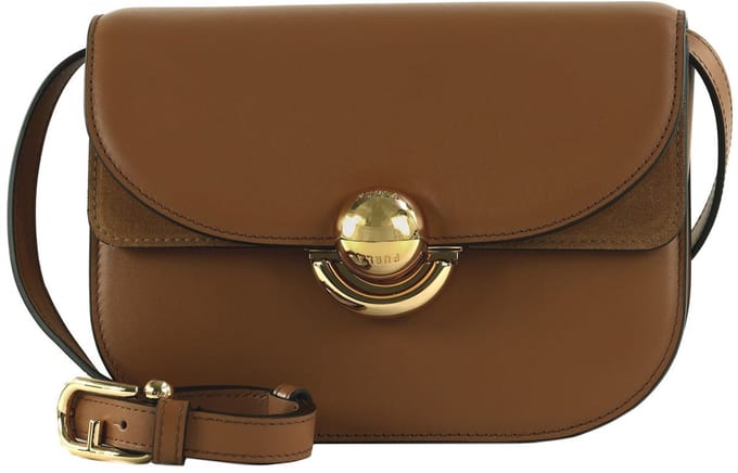 FURLA Leren schoudertas Sfera Mini Crossbody Bag Brandy Lichtbruin