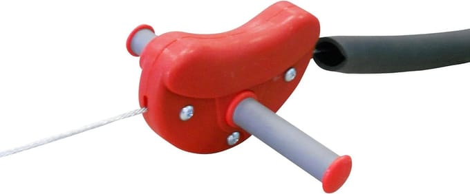 Kabelbaan - Speeltouwbaan Tuin - Buiten Spelen - 30 Meter Lengte - 70 kg Max - Rood
