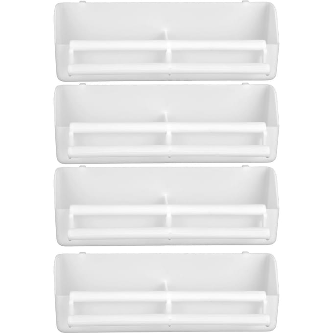 4pcs Mangeoire Perroquets Animal de Compagnie Oiseau Suspendu Nourriture Eau Bol Pigeons Support Cage Outils d'Alimentation white