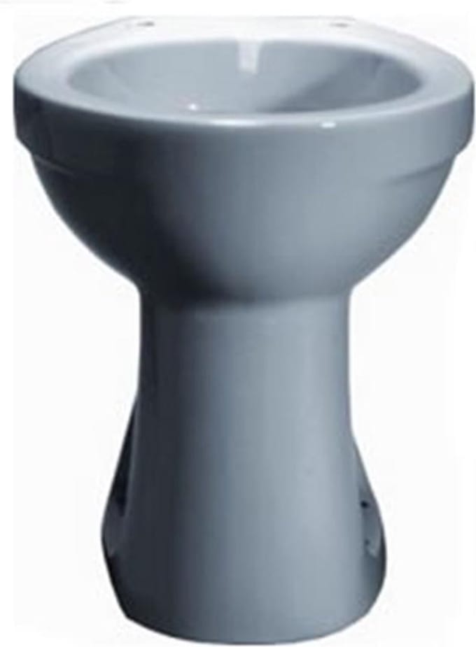 Jika Lyraplus staand closet +6 vlakspoel pk met 4 schroefgaten wit